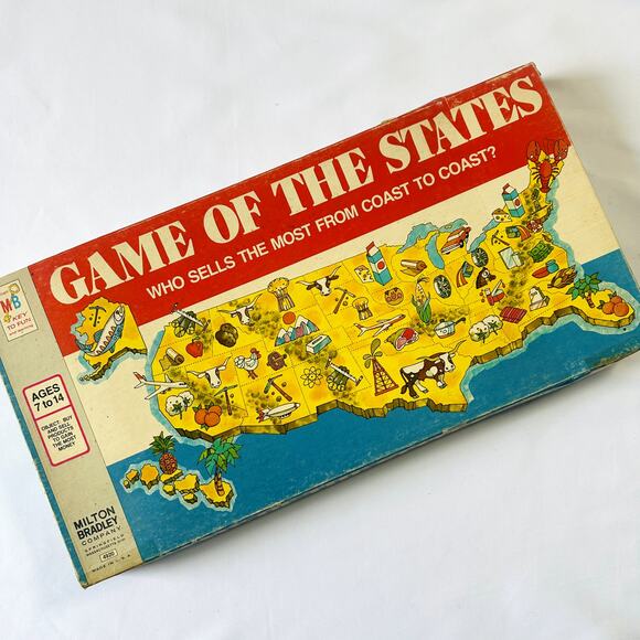 Vintage 1960 Game Of The States Board Game - Picture 1 of 16
